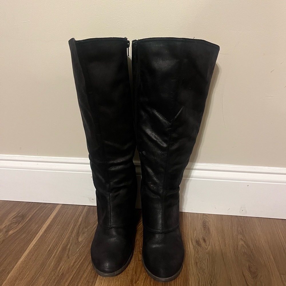 Fergalicious Black Knee-High Boots